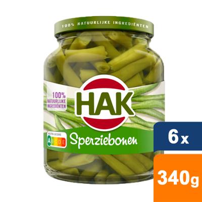 Hak - Sperziebonen - 6x 340g Hak - Sperziebonen - 6x 340g