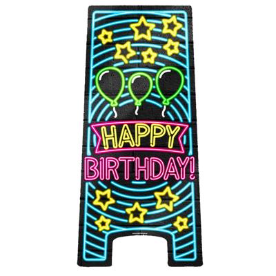 NEON Partybord Happy Birthday