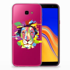 Samsung Galaxy J4 Plus (2018) Telefoonhoesje met Naam Lion Color