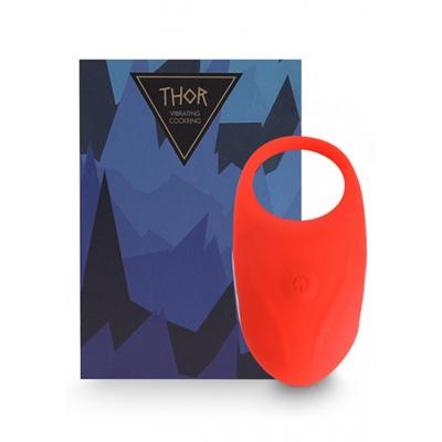 Feelztoys - Thor Vibrerende USB-Oplaadbare Cockring Rood Feelztoys - Thor Vibrerende USB-Oplaadbare Cockring Rood