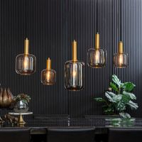 Light & Living Hanglamp Lekar 5-Lamps, Antiek Brons/Smoke - thumbnail