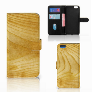 Apple iPhone 7 Plus | 8 Plus Book Style Case Licht Hout