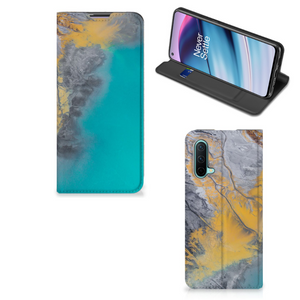 OnePlus Nord CE 5G Standcase Marble Blue Gold