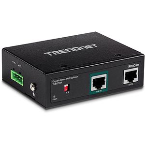 Trendnet TI-SG104 network splitter Zwart Power over Ethernet (PoE)