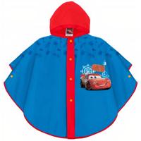 Perletti Regenponcho Cars Eva Rood/blauw Maat 2-5 Jaar