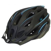 Cycletech Fietshelm unisex matzwart/Blauww maat L - thumbnail