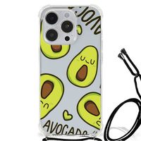 iPhone 14 Pro Max Stevig Bumper Hoesje Avocado Singing - thumbnail