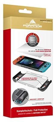 Complete beschermingsset | beschermhoes en beschermglas | Bumper | Grip | voor Nintendo Switch - software piramide