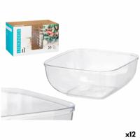 Bordenset Leknes CK80688-1 Transparant Plastic 5 L 25,5 x 12,3 x 25,5 cm (12 Stuks)