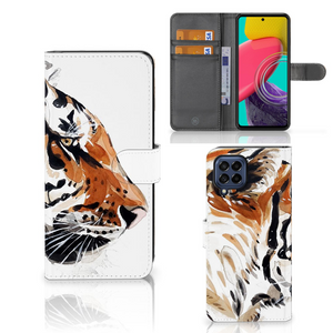 Hoesje Samsung Galaxy M53 Watercolor Tiger