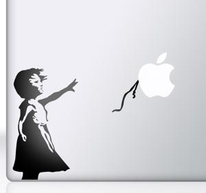 Sticker Apple Banksy Het meisje met de ballon