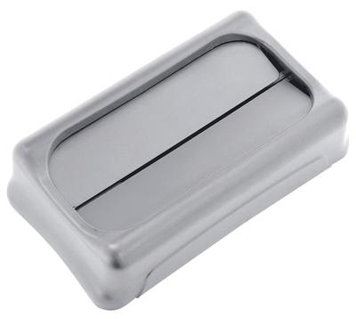 Rubbermaid Tuimeldeksel Afvalbak - Slim Jim - Grijs