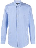 Polo Ralph Lauren chemise en coton stretch à logo brodé - Bleu