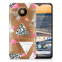 Nokia 5.3 TPU Hoesje Flamingo Triangle