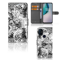 Telefoonhoesje met Naam OnePlus Nord N10 Skulls Angel