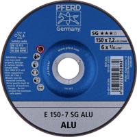 PFERD 62215717 E 150-7 SG ALU Afbraamschijf gebogen Diameter 150 mm Boordiameter 22.23 mm Aluminium, Non-ferrometaal 10 stuk(s) - thumbnail