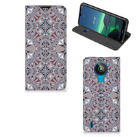 Nokia 1.4 Standcase Flower Tiles