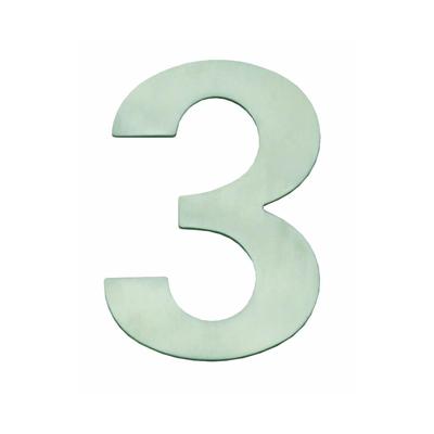 Huiscijfer 150x2mm breed RVS Huiscijfer 150x2mm breed RVS