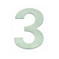 Huiscijfer 150x2mm breed RVS