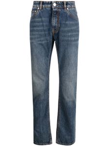 ETRO Pegaso-motif slim-cut jeans - Bleu