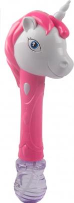 Free and Easy eenhoorn bellenblaas roze 15 cm