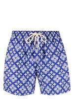 PENINSULA SWIMWEAR short de bain à imprimé géométrique - Bleu