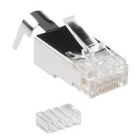 ACT RJ45 (8P/8C) CAT6A afgeschermde modulaire connector voor ronde kabel - thumbnail