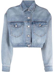 ISABEL MARANT veste crop Tadia en jean - Bleu