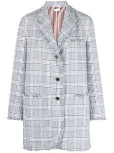 Thom Browne blazer à carreaux - Gris