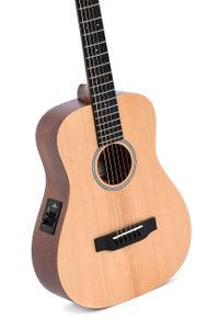 Sigma Guitars TM-12E Natural Satin elektrisch-akoestische reisgitaar met gigbag