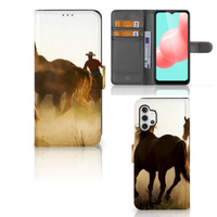 Samsung Galaxy A32 5G Telefoonhoesje met Pasjes Design Cowboy - thumbnail