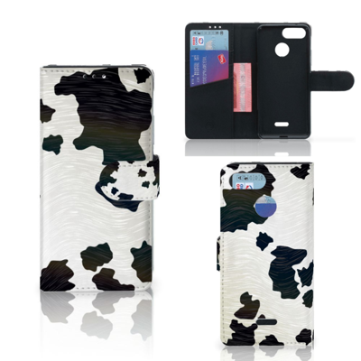 Xiaomi Redmi 6 Telefoonhoesje met Pasjes Koeienvlekken