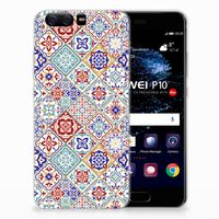 Huawei P10 TPU Siliconen Hoesje Tiles Color - thumbnail