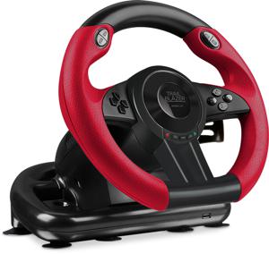 SpeedLink TRAILBLAZER Racing Wheel Stuurwiel USB PlayStation 3, PlayStation 4, PlayStation 4 Slim, PlayStation 4 Pro, PC, Xbox One, Xbox One S Rood/zwart Incl.