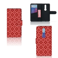 Nokia 4.2 Telefoon Hoesje Batik Rood