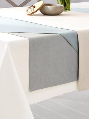 Topkleedje, ca. 100x100 cm Van Sander zilverkleur Topkleedje, ca. 100x100 cm Van Sander zilverkleur