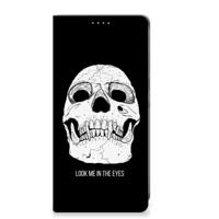 Mobiel BookCase Samsung Galaxy S24 Plus Skull Eyes - thumbnail