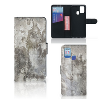 Samsung Galaxy M31 Bookcase Beton Print - thumbnail