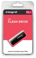 Integral USB 2.0 stick, 64 GB, zwart