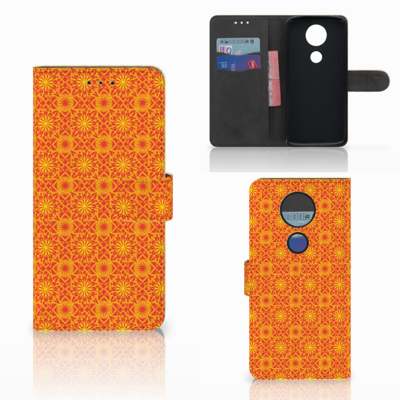 Motorola Moto E5 Plus Telefoon Hoesje Batik Oranje