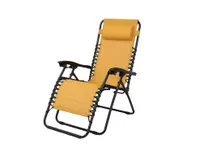Tuinstoel Vita Alves Relaxstoel met kussen geel Tuinstoel Vita Alves Relaxstoel met kussen geel
