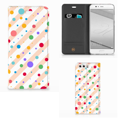 Huawei P10 Plus Hoesje met Magneet Dots