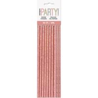 Haza Original Rietjes Meisjes 19 Cm Papier Roze 10 Stuks