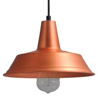 Masterlight Roodkoperen hanglamp retro Industria 25 roodkoper met zwart 2545-55-55-S