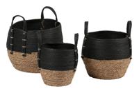 WOOOD Exclusive Mand 'Amara' Set van 3 stuks