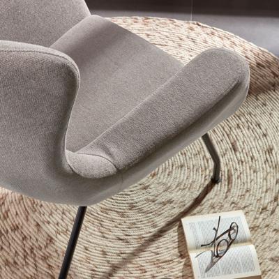 Kave Home Rond Vloerkleed 'Takashi' Ø200cm, kleur Naturel