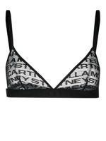 Stella McCartney soutien-gorge à logo brodé - Noir