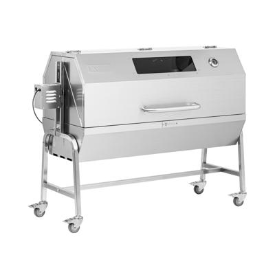 Speenvarkengrill - met motor - 40 kg - lengte grillspit: 138 cm - RVS - windbescherming - Royal Catering Speenvarkengrill - met motor - 40 kg - lengte grillspit: 138 cm - RVS - windbescherming - Royal Catering