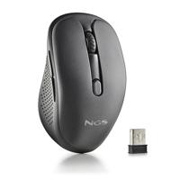 NGS EVO Spook Draadloze Multimode Muis, Oplaadbaar, 2,4 GHz + Bluetooth 5.1, 800/1200/1600 dpi, USB-A, 5 stille toetsen
