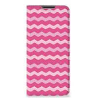 OPPO A54 5G | A74 5G | A93 5G Hoesje met Magneet Waves Pink